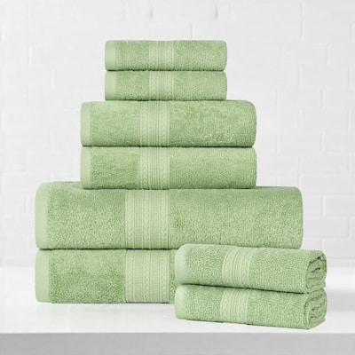 Superior Eco-Friendly Cotton 8-Piece Towel Set