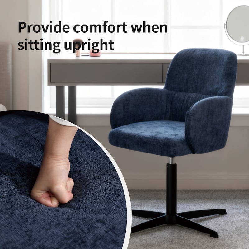 Modern 360° Swivel Upholstered Multi-Use Chair for Office or Dining