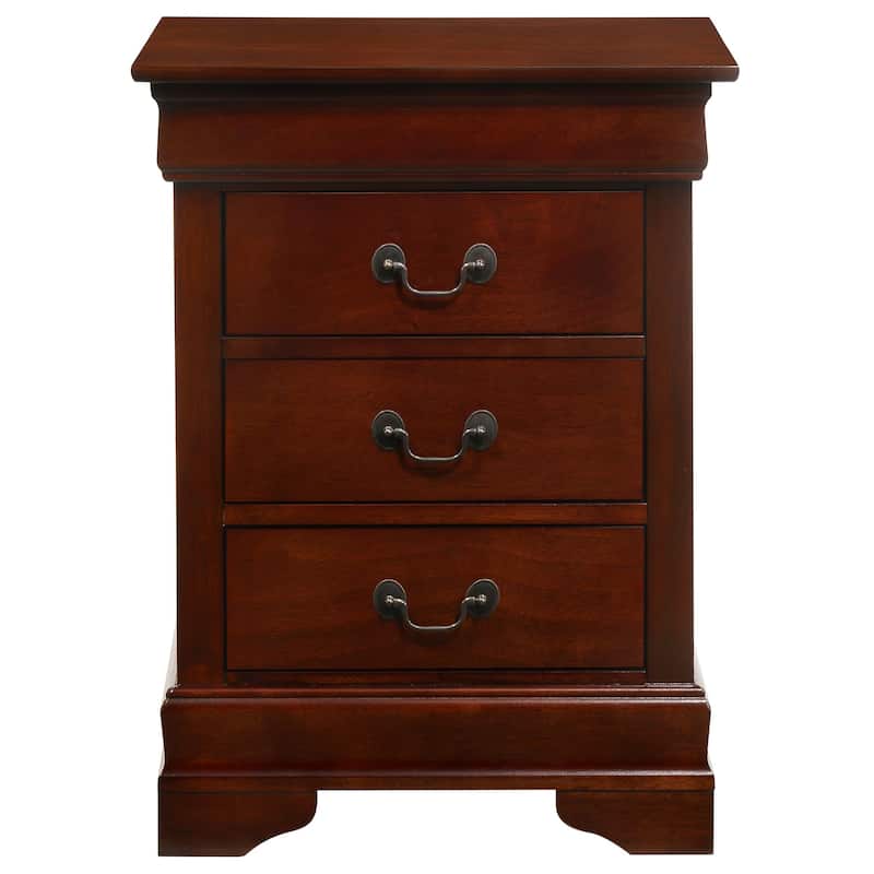 Louis Phillipe 3-drawer Nightstand