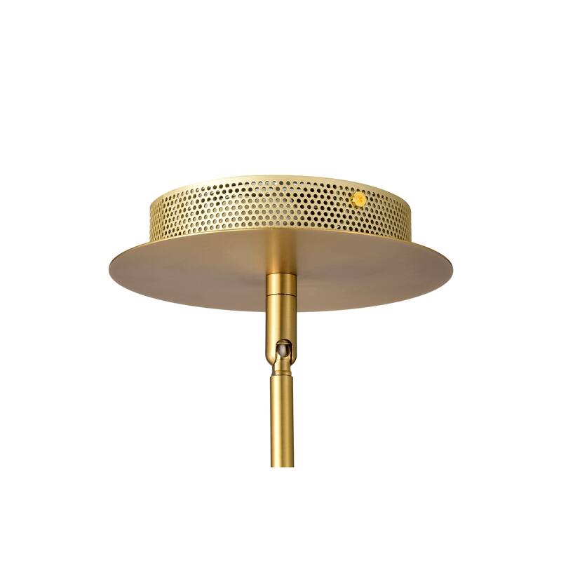 Idris LED 4 Light Pendant Vintage Brass Finish Light Guide Panels - Vintage Brass