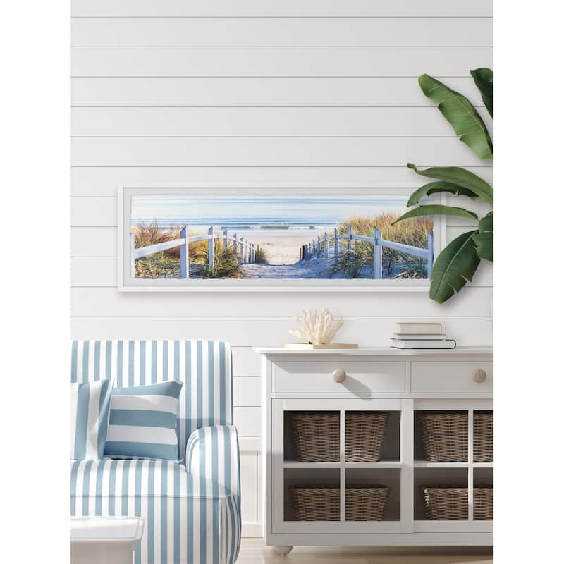 'Path to the Beach II' Framed Painting Print