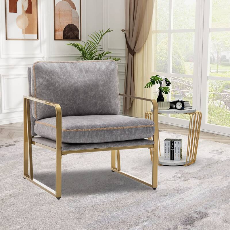 Accent Chairs, Living Room Chairs Linen Arm Chair Accent Chairs for Living Room