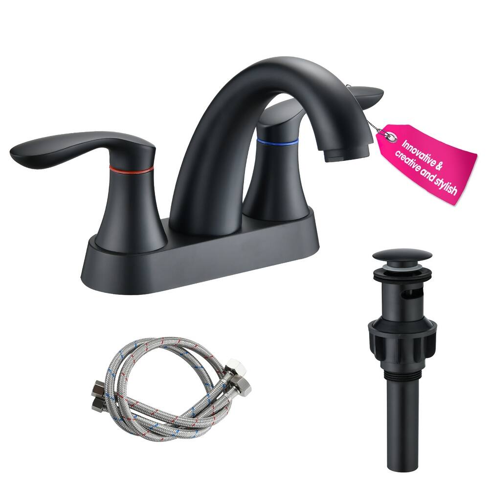 PROOX 2 Hole 4"centerest Bathroom Faucet with Pop up Dran assembly