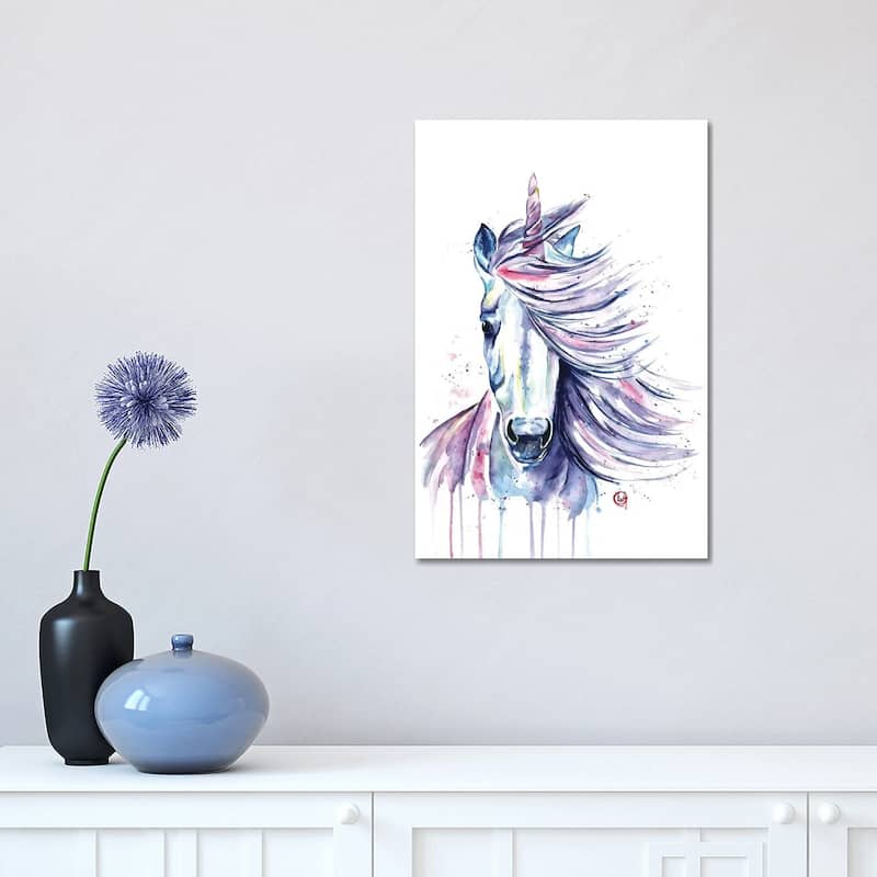 iCanvas "Unicorn" by Lisa Whitehouse Canvas Print - 18x12x1.5