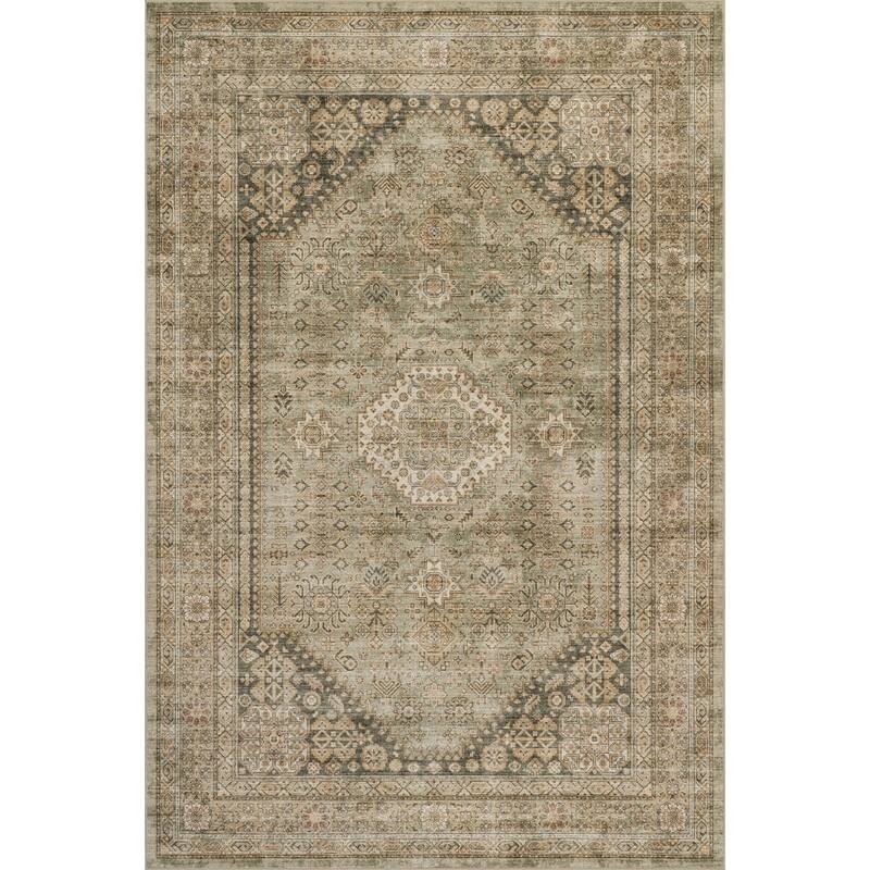 Nuloom Yalindra Meallion Traditional Washable Area Rug