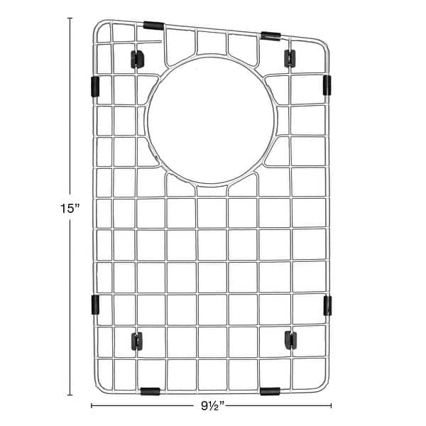 Karran Stainless Steel Bottom Grid 9-1/2" x 15" fits QT-711 and QU-711