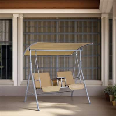 2 Person Porch Swing with Stand