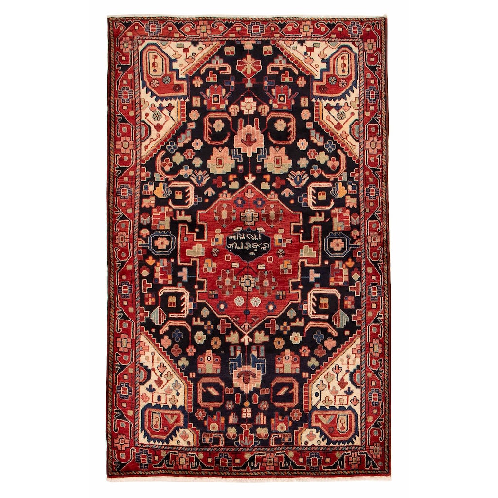 Anatolian Vintage Navy Rug 4'8" x 7'5" - 4'8 x 7'5