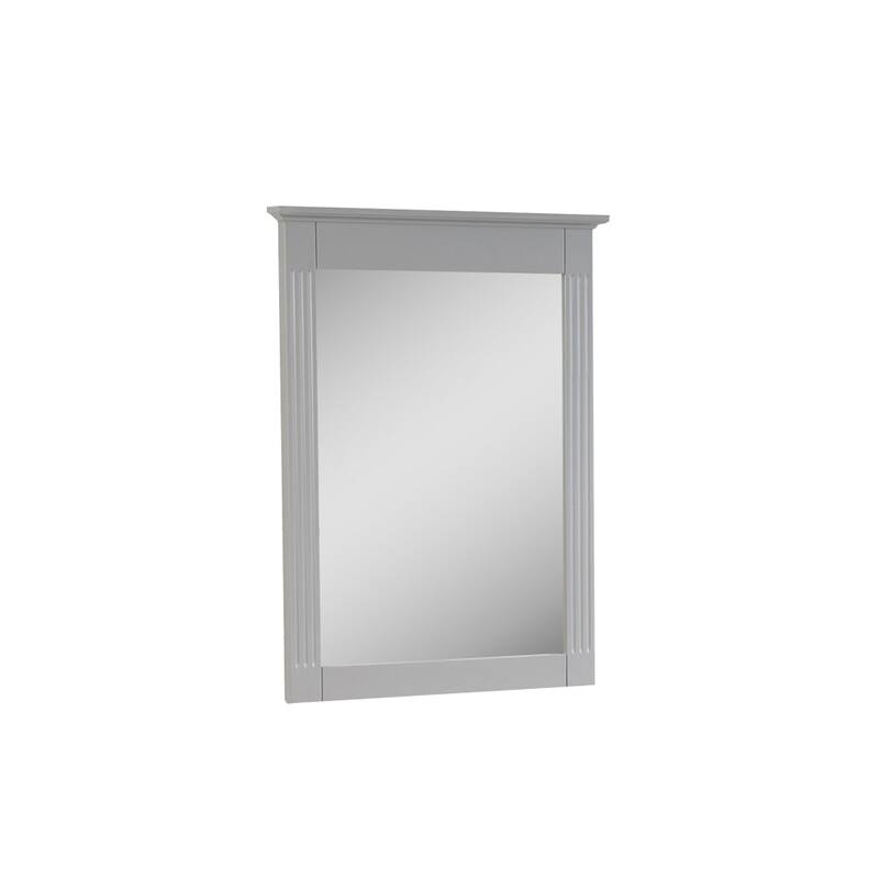Morern 33"H x 26''W Wall-Mounted Rectangle Solid Wood Frame Mirror (Set of 2)