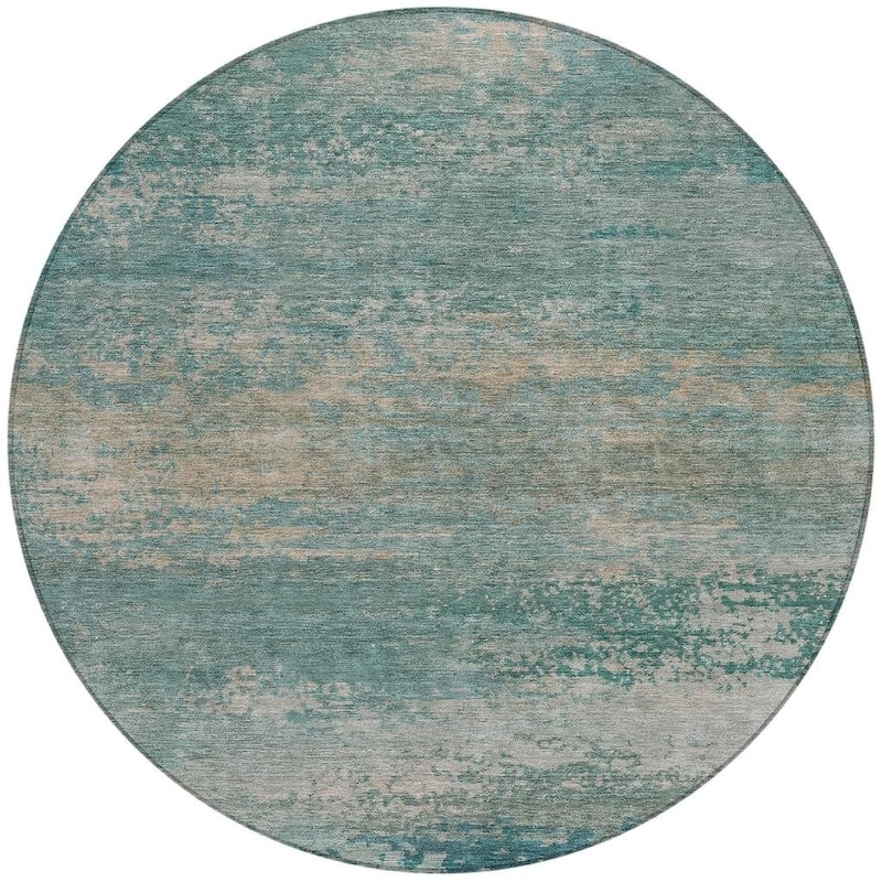 HomeRoots Abstract Transitional Rectangle Outdoor Rug