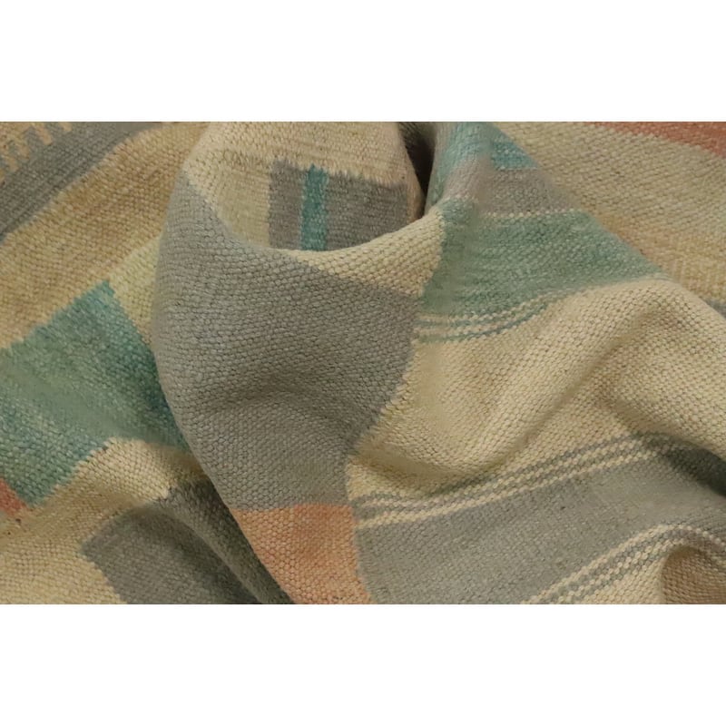 Hand Woven Oriental 100% Wool Carpet Southwestern Modern Multi-Colored Kilim Area Rug - 5' 8'' X 4' 0''