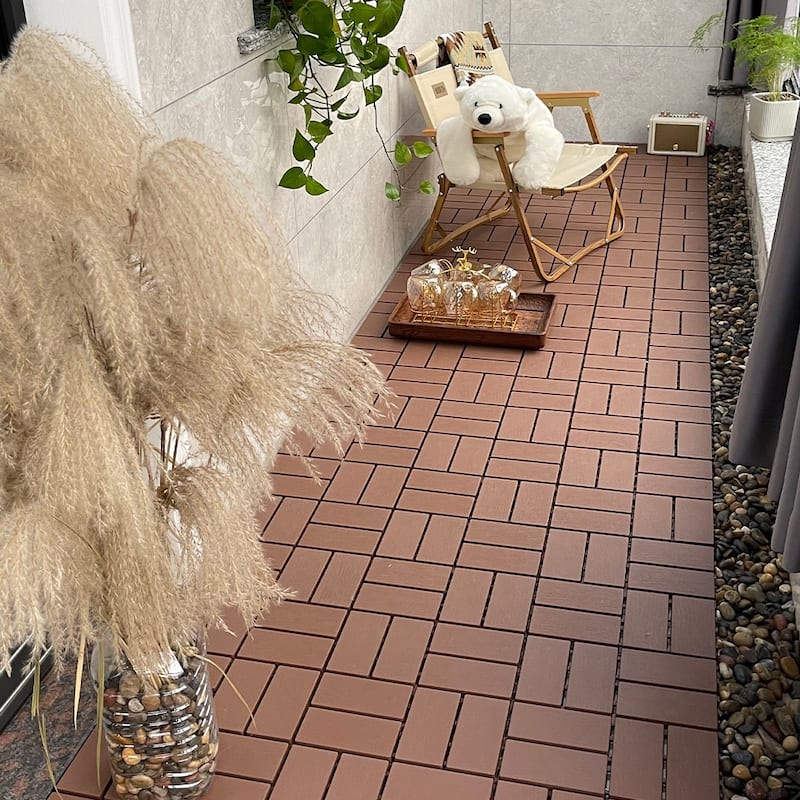 1 ft x 1 ft All-Weather Outdoor Deck Tiles Garage Floor Tiles(44-Pack)
