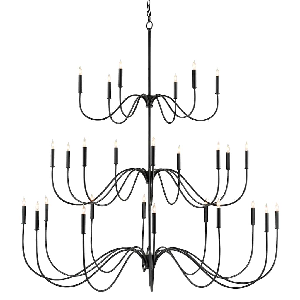 Currey & Company Tirrell Large Chandelier - 61"h x 58"dia