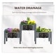 preview thumbnail 6 of 16, Outsunny 73" x 18" x 32" 3 Tier Raised Garden Bed w/ Three Elevated Planter Box, Freestanding Wooden Plant Stand