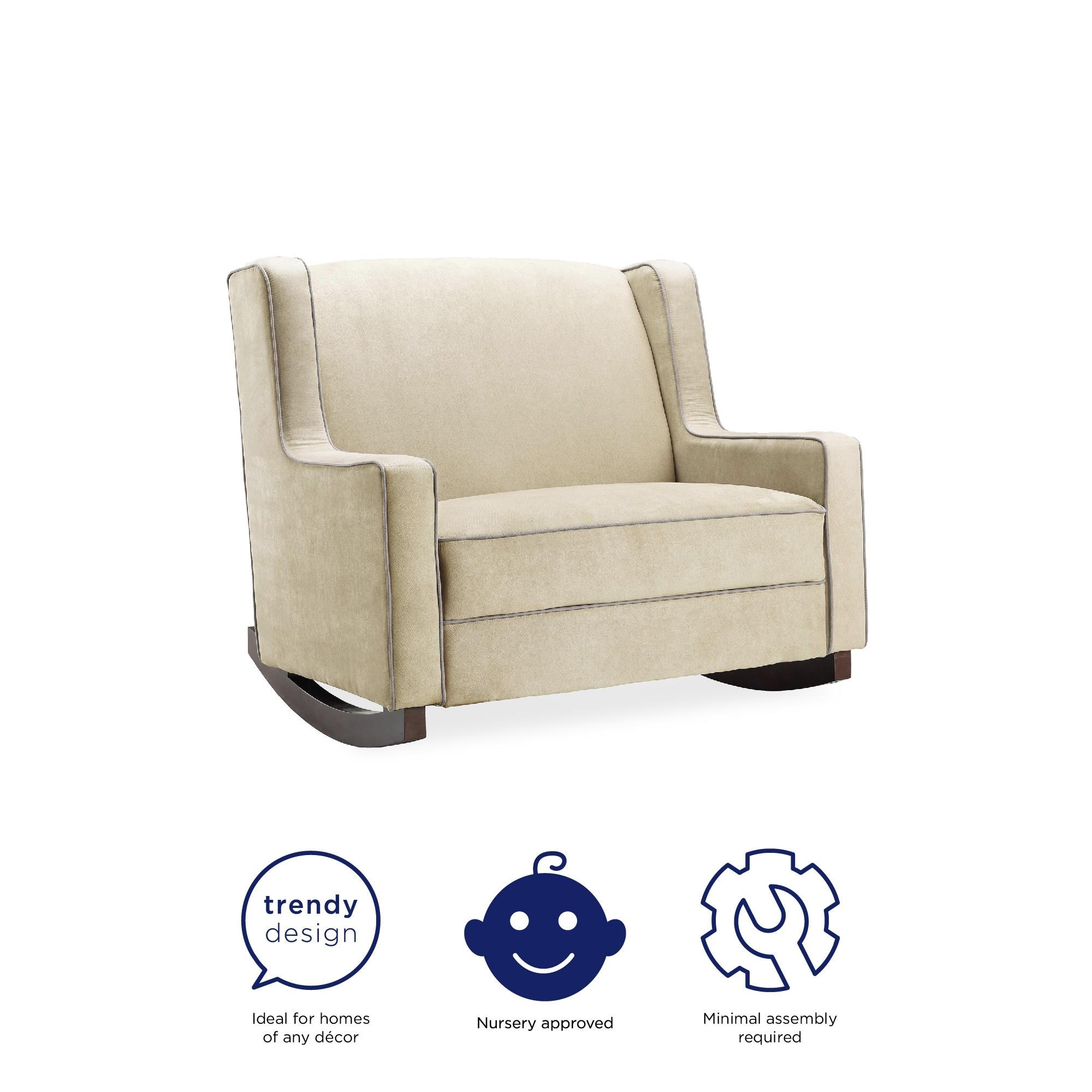 Baby relax hadley clearance double rocker beige