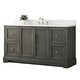 preview thumbnail 14 of 29, Vanity Art 60" Single Sink Bathroom Vanity with Top & Backsplash