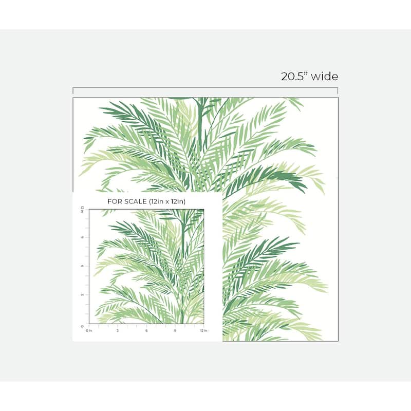 Luxe Haven Keana Palm Peel and Stick Wallpaper