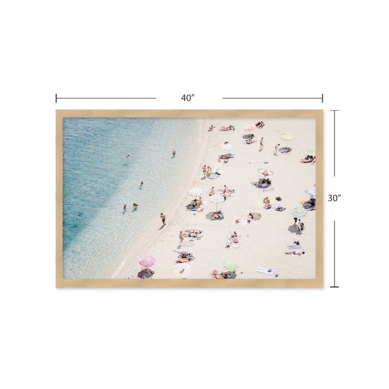 "Beach Life Italy 2" Framed Textured Wall Art