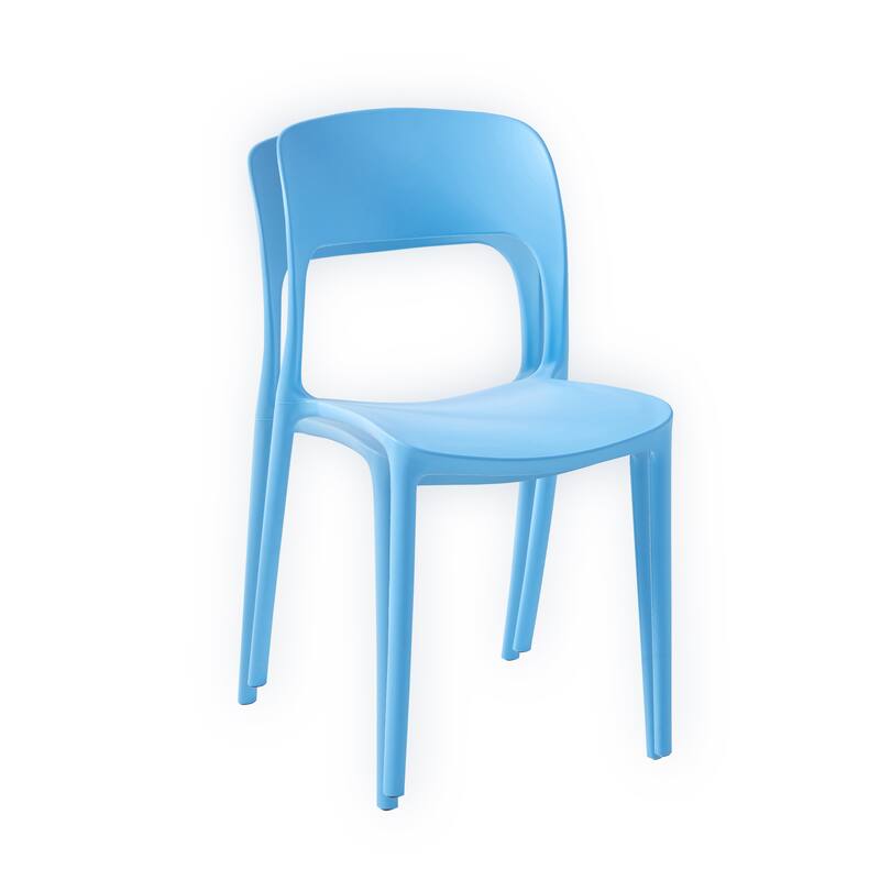Porthos Home Brody Stackable Plastic Dining Chairs (Set of 2)