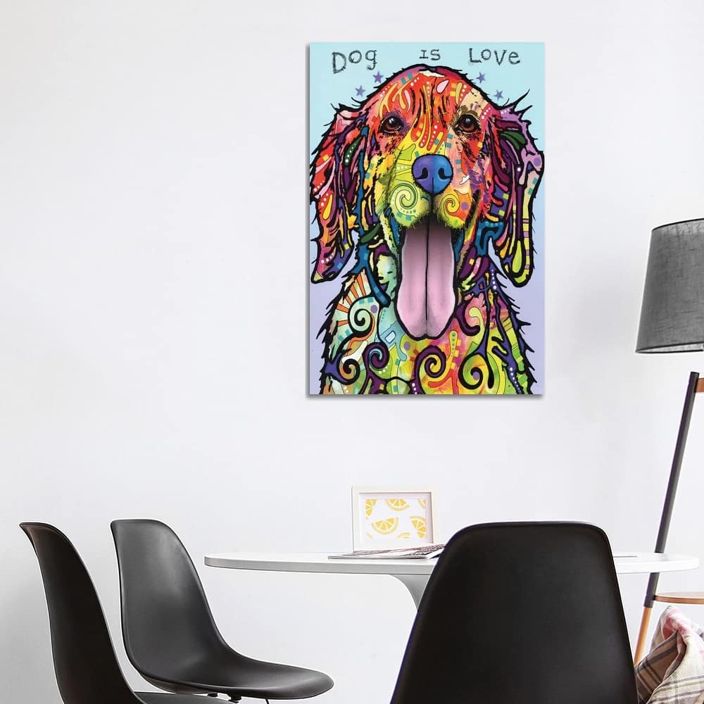 iCanvas "Dog Is Love" by Dean Russo Canvas Print