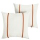 preview thumbnail 20 of 42, Sorra Home Sunbrella Outdoor Double Petite Flange Pillow Set of 2