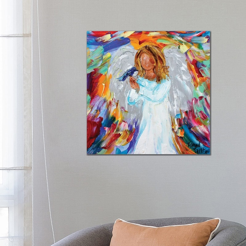iCanvas "Angel And Bird" by Karen Tarlton Canvas Print - 26x26x1.5