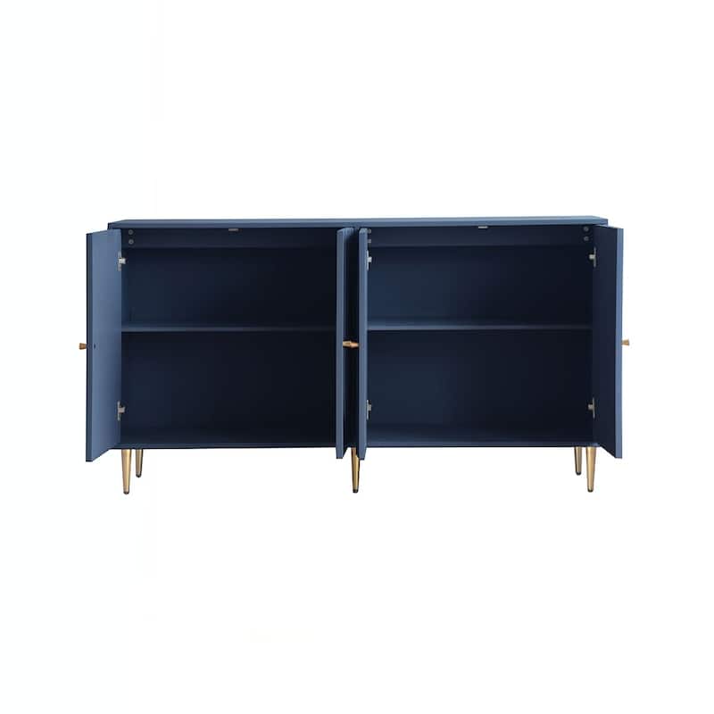 4-Door Wooden Sideboard Storage Cabinet