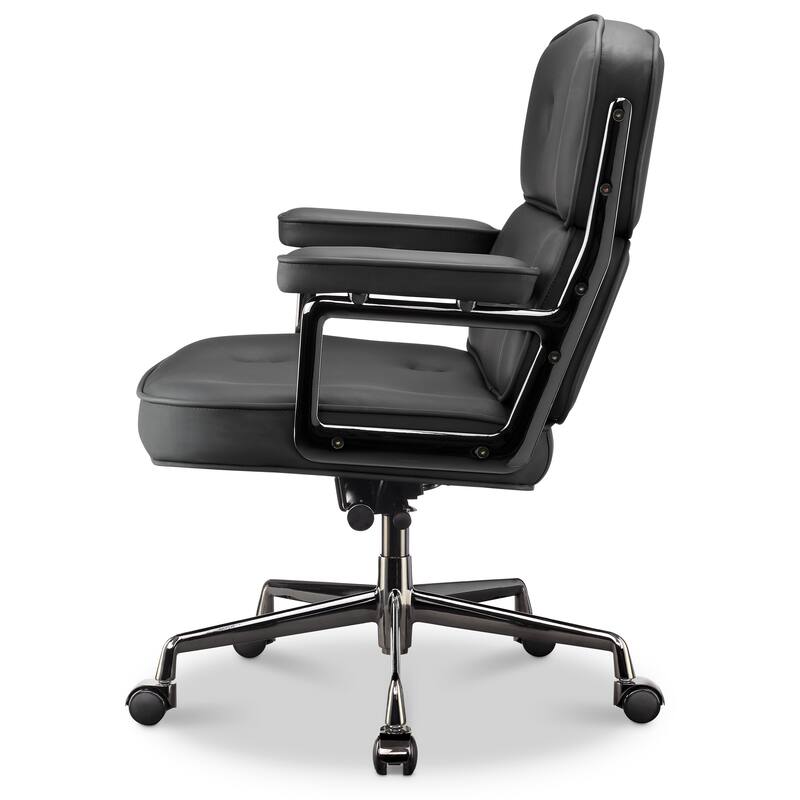 Lobby Chair with Lumbar Support Ergonomic Mid-Back Executive Chair