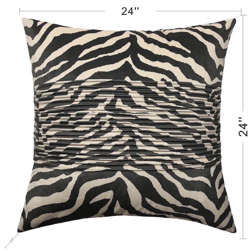 StyleCraft Dann Foley - Tuxedo - Velvet Tux Pleat Pillow