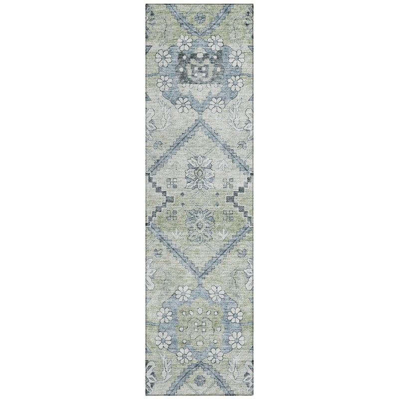 Machine Washable Indoor/ Outdoor Chantille Tribal Garden Rug