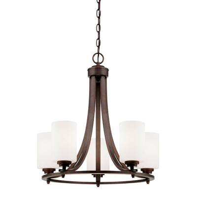 Bristo Metal 5 Light Chandelier Ceiling Light