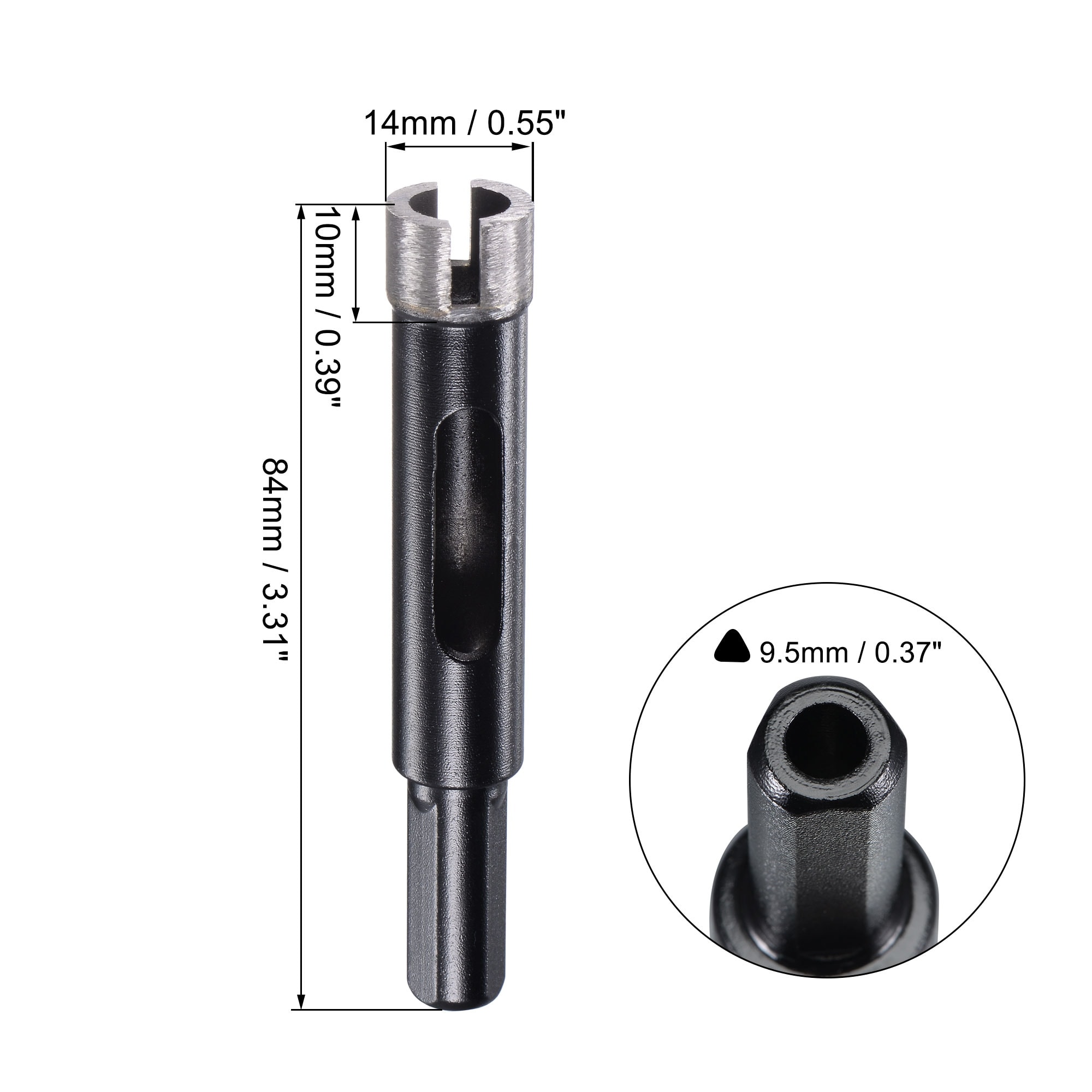 Diamond Core Drill Bits Dry or Wet for Concrete Brick Block Masonry Drilling Tool - Black