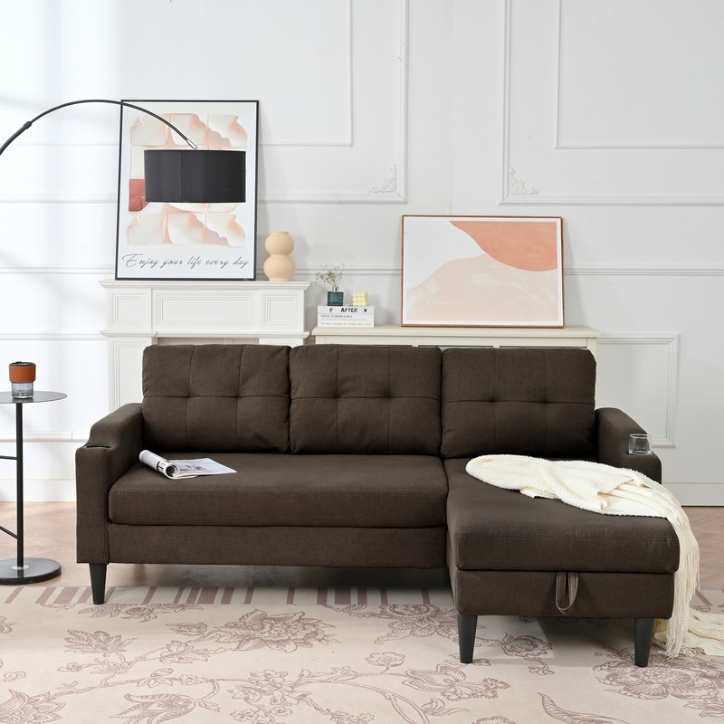Brown store small sectional