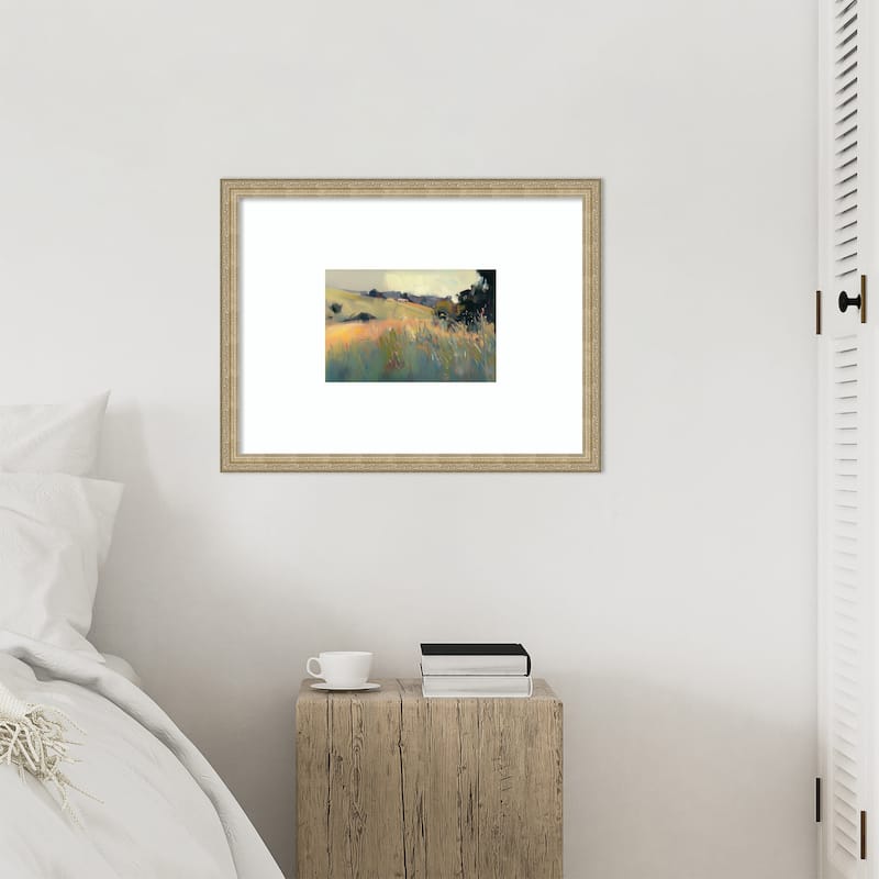 Tranquil Plains No. 2 by Elara Yasna Wood Framed Wall Art Print