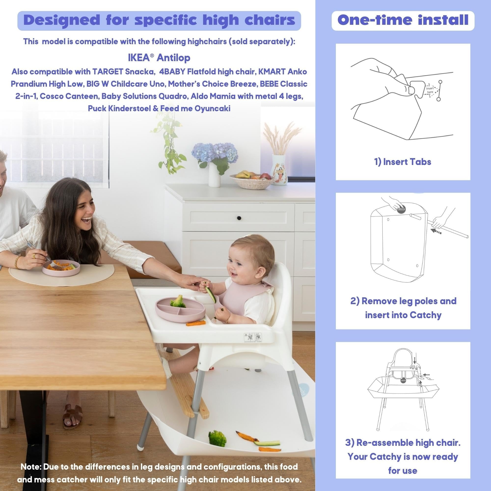 Feeding Chair Dimensions Ikea Antilop Review Food And Mess Catcher