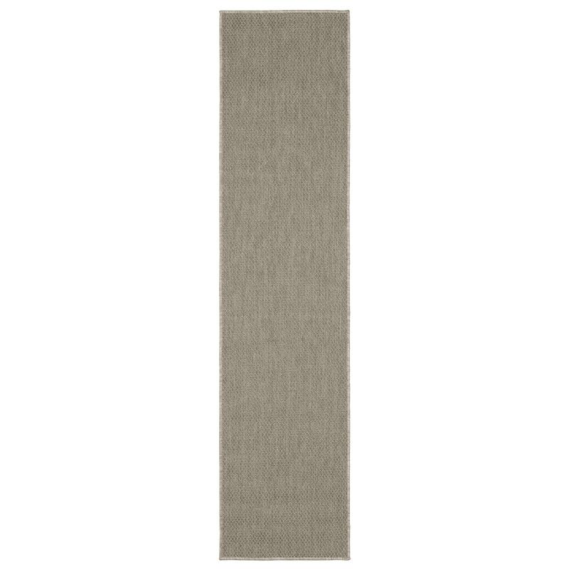 Style Haven Calayan Textured Diamond Grey Ultimate Performance Area Rug~ - 1'10" x 7'6"