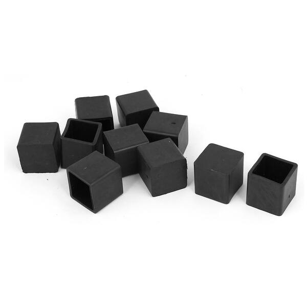 20mm x 20mm Rubber Square Shaped Furniture Foot Cover Protector Pad