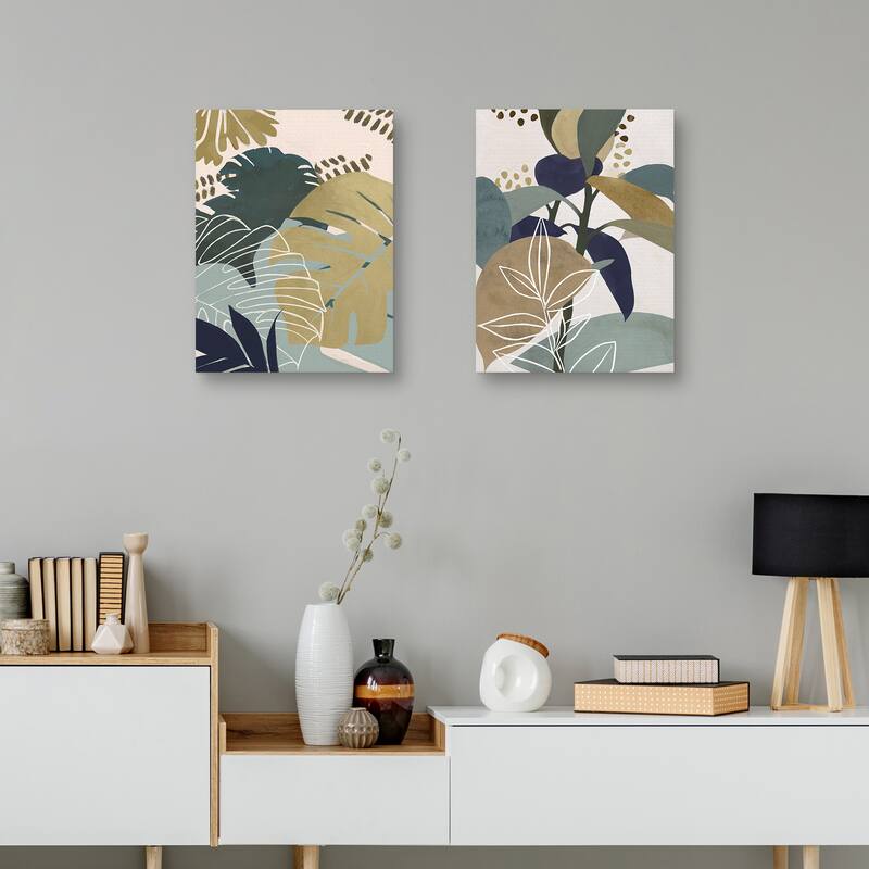 Island Dreams I, Island Dreams II by Studio Arts Canvas Art Prints