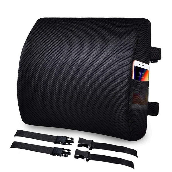 Memory foam lumbar hotsell support back cushion