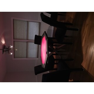 Padded Octagon Folding Poker Table Top with Cup Holders Red