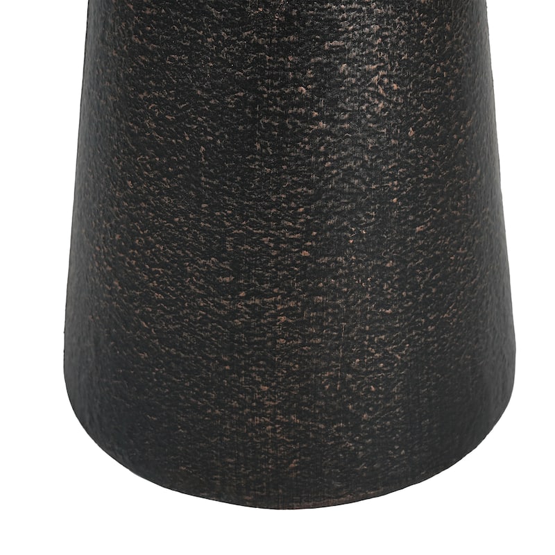 Christopher Knight Home - Terra Modern Outdoor MGO Side Table in Black - 16.22"W x 16.22"D x 23"H