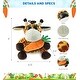 preview thumbnail 2 of 4, DolliBu Happy Easter Big-Eyed Giraffe Soft Plush with Carrot Plush - 6 inches