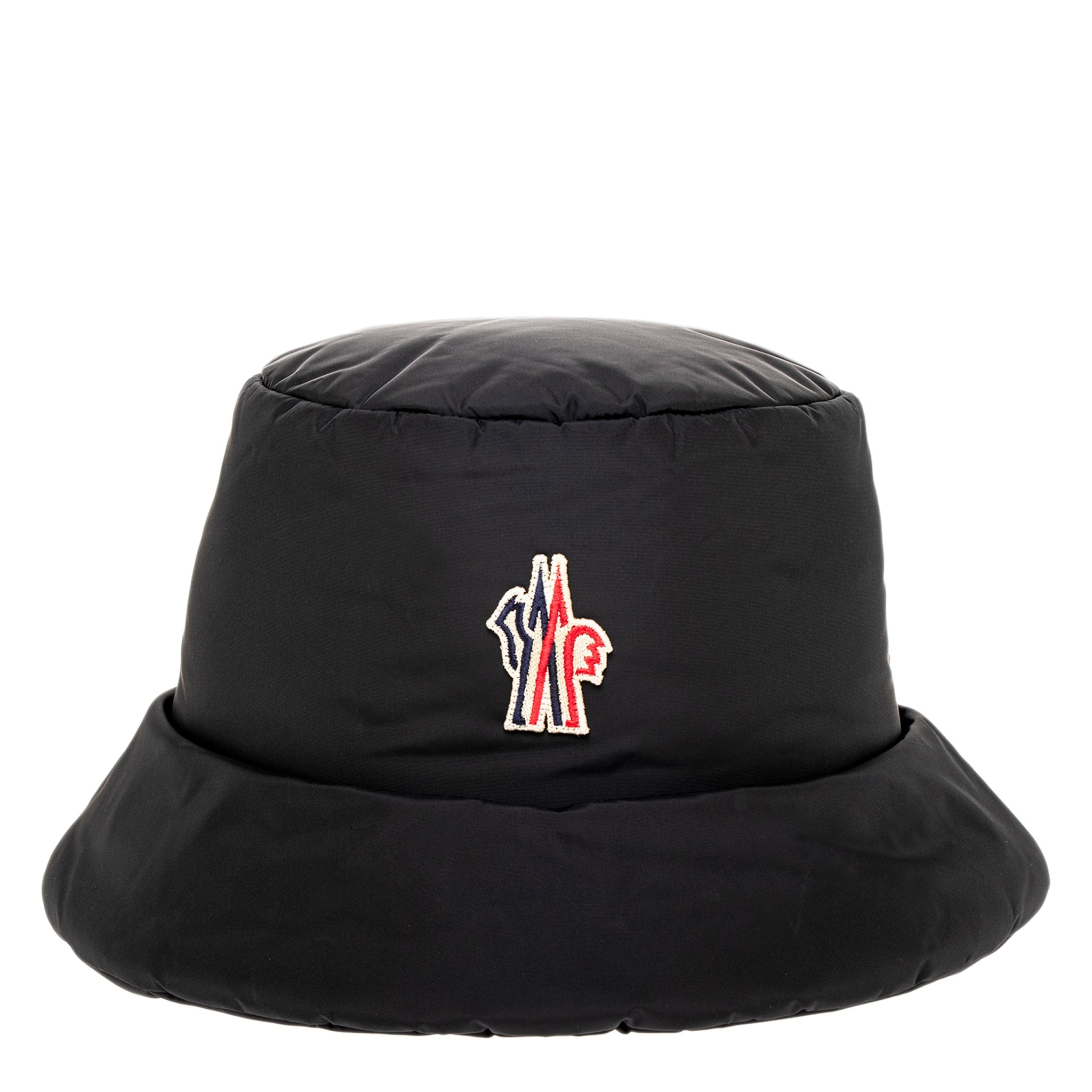 Moncler Logo Patch High Shine Bucket Hat - Overstock - 43839601