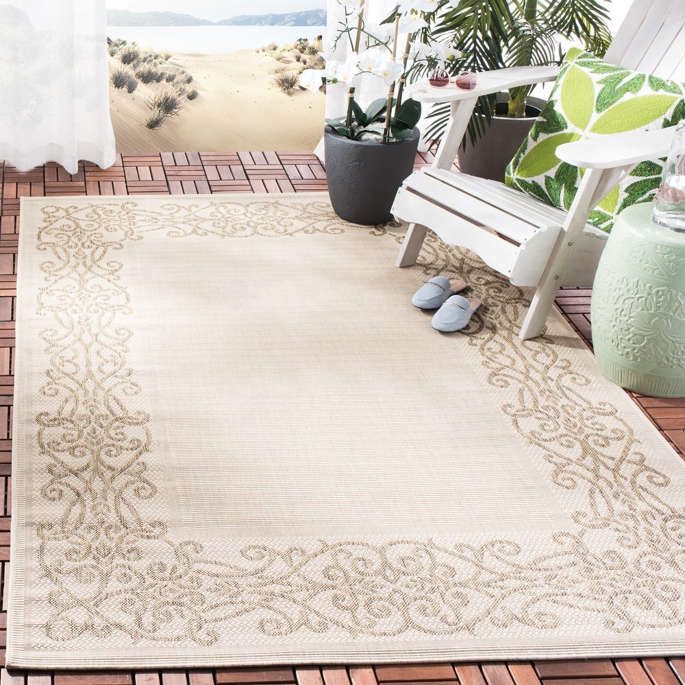 SAFAVIEH Courtyard Ikerne Waterproof Patio Backyard Rug