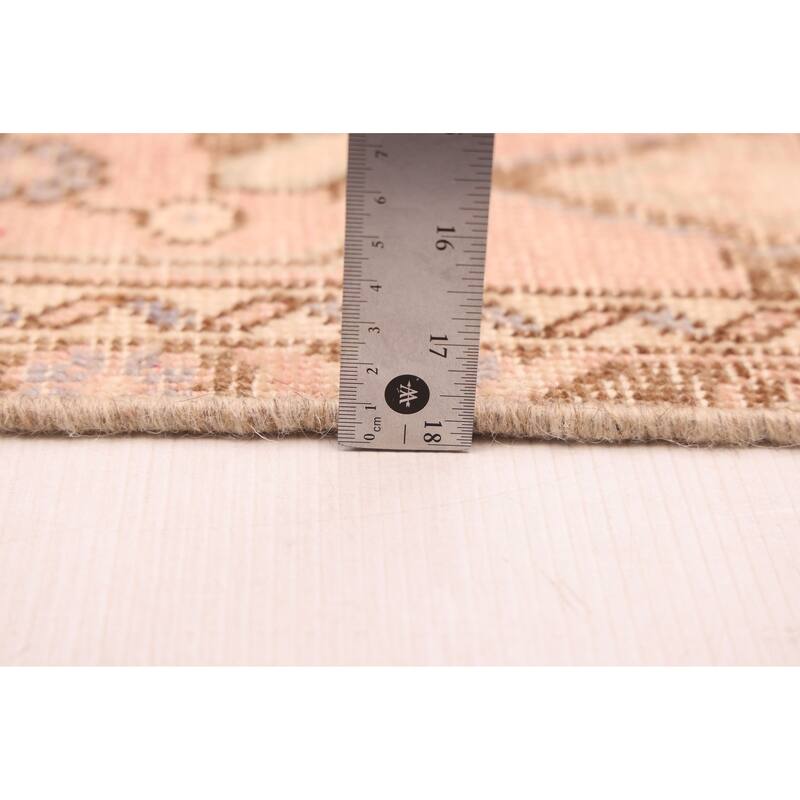 ECARPETGALLERY Hand-knotted Antalya Vintage Pink Wool Rug - 9'7 x 12'6