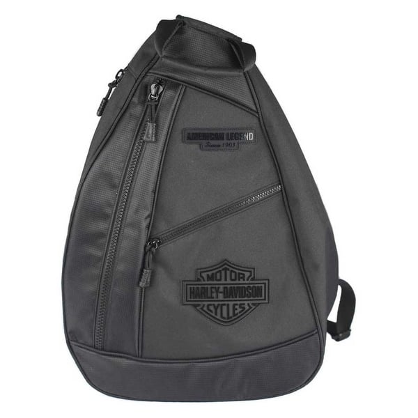 black backpack leather patches harley Harley-Davidson Women's Bar & Shield Logo Convertible Mini Backpack, B Cushioned mesh backing Y2k Goth PU Leather Backpack:
