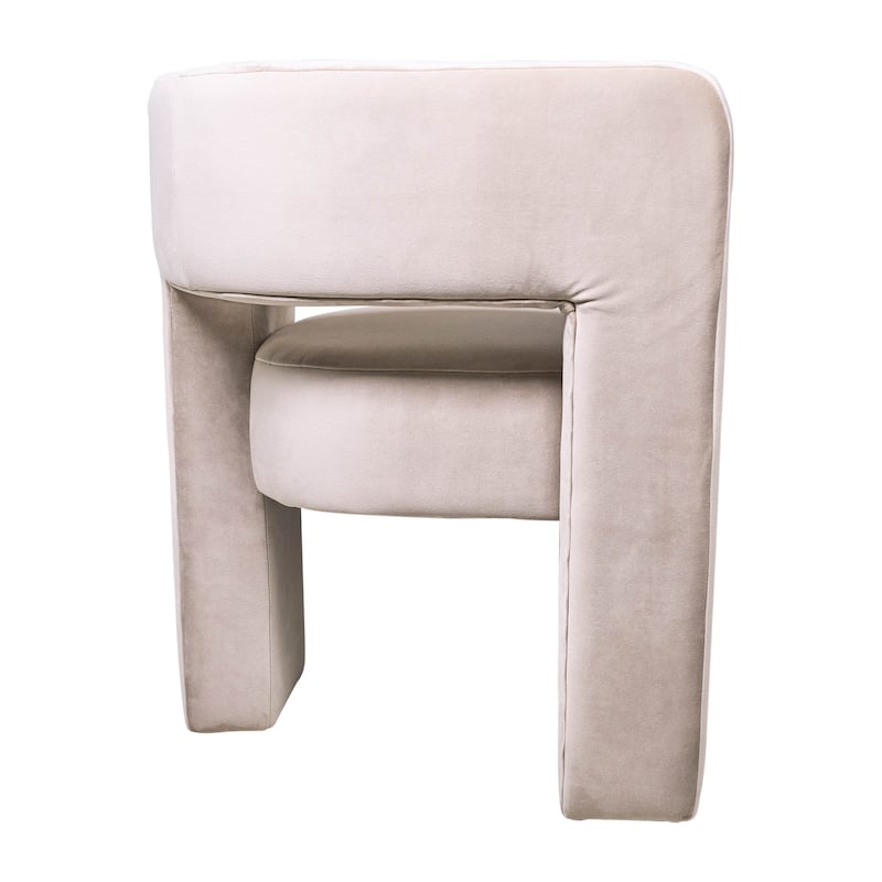 Sagebrook Home Round Back Chair, Half Moon, 29"H, Solid