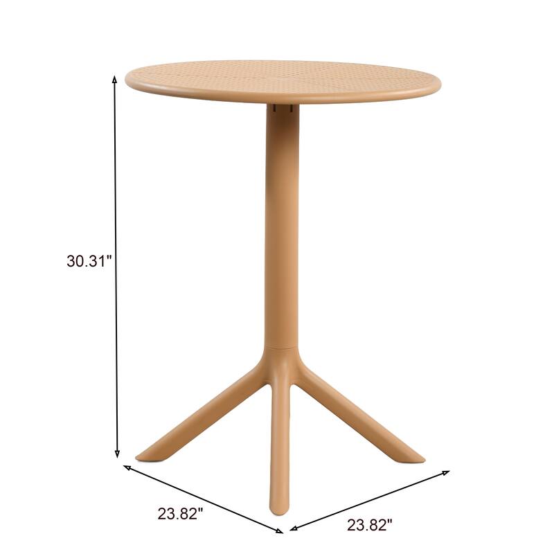 Christopher Knight Home - Eldred Modern 3-Piece Outdoor/Indoor Patio Bistro Set with Dining Chairs & Compact Round Bistro Table