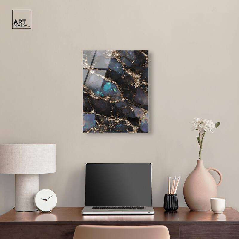 Astral Firelight Acrylic by Art Remedy, Ready to Hang