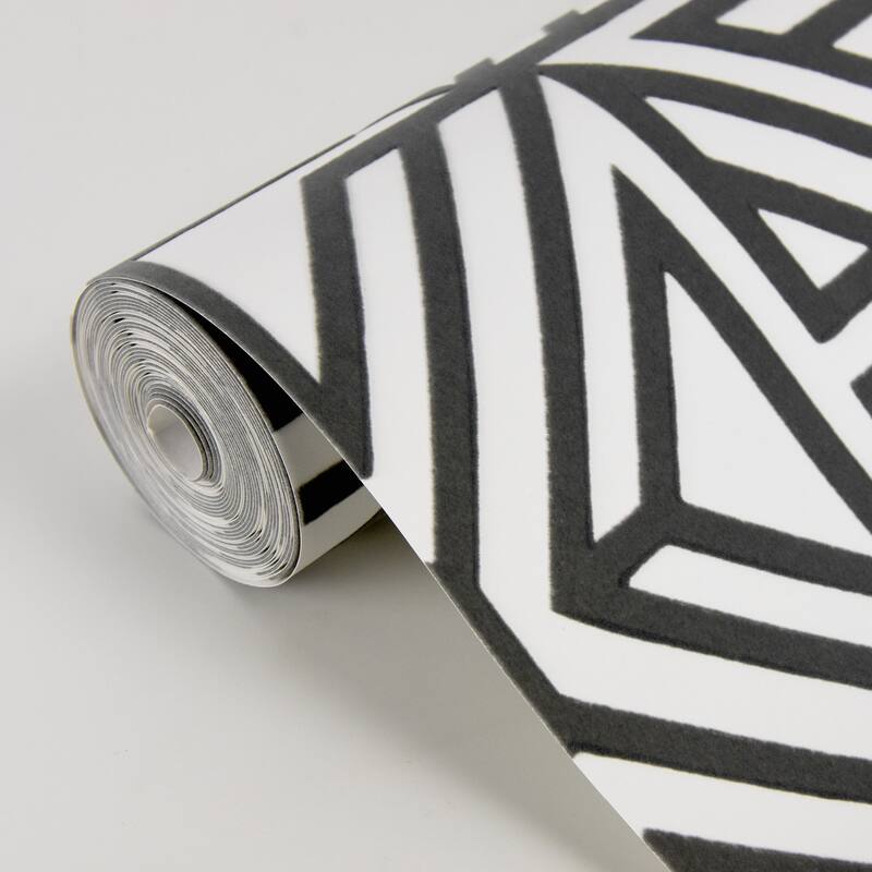 A-Street Prints Helios Mustard Geometric Wallpaper